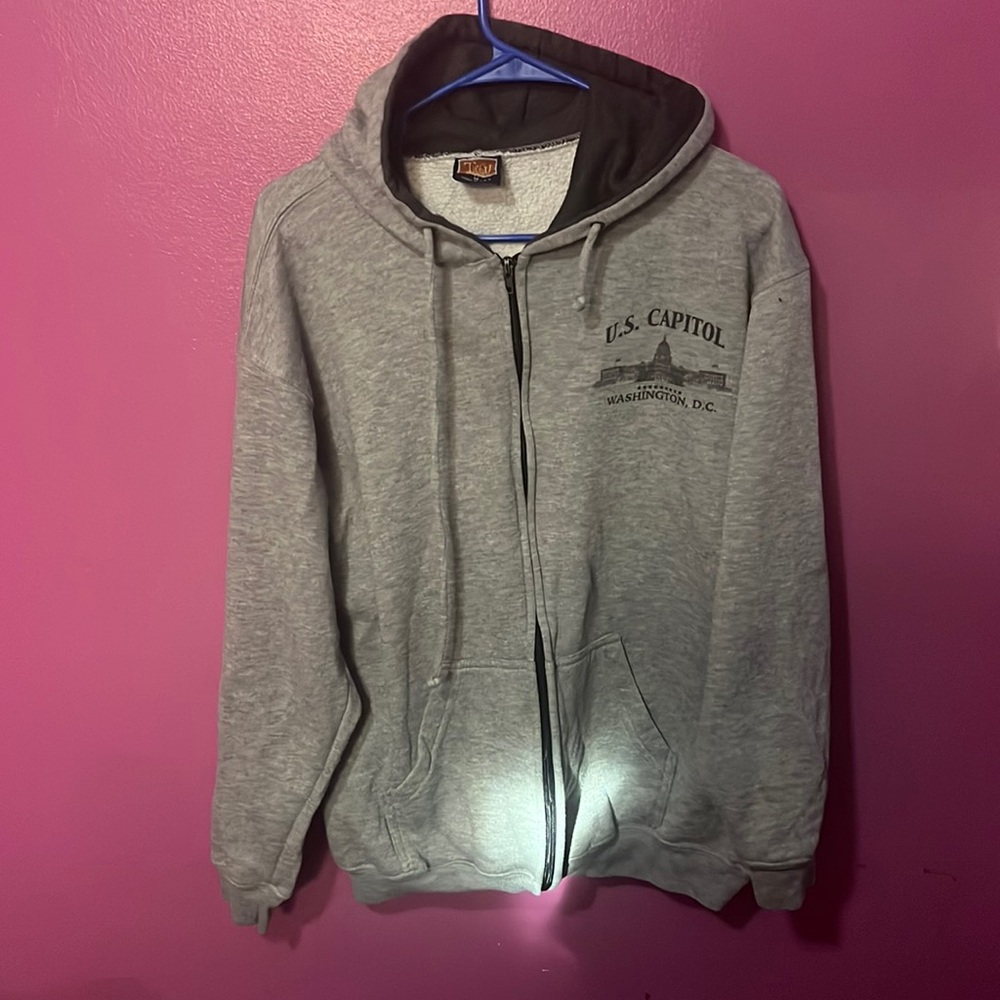 Vintage USA CAPITOL HILL HOODIE SIZE M MADE IN USA